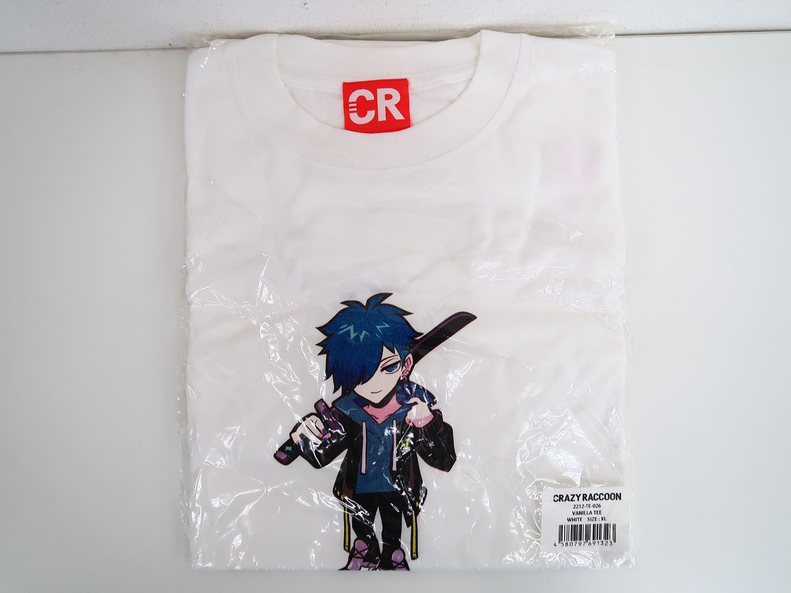 Crazy Raccoon VanilLa Tシャツ ホワイト XLサイズ