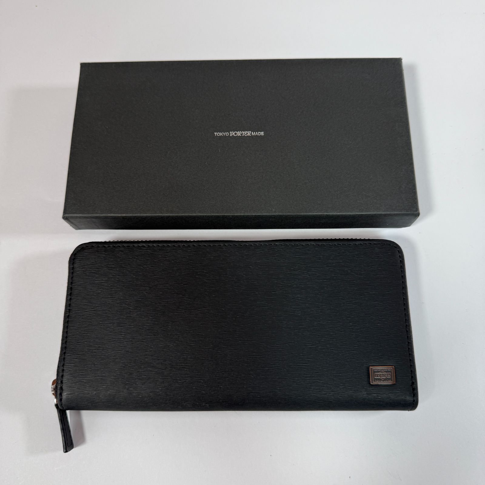 【未使用・訳あり特価】ポーター カレント ブラック ロングウォレット 052-02214 ラウンドファスナー 定価39,800円