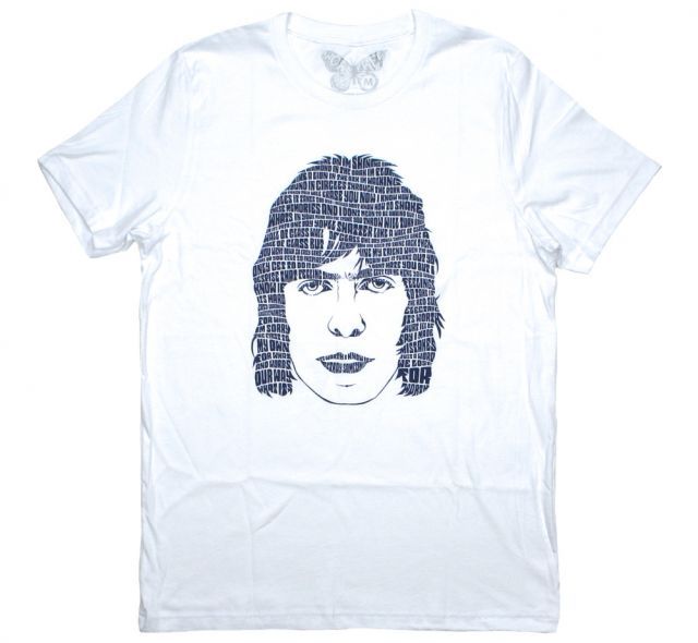 [Worn Free] Liam Gallagher / Lyric Head Tee 1 (White) - [ウォーン・フリー] リアム・ギャラガー Tシャツ (オアシス)