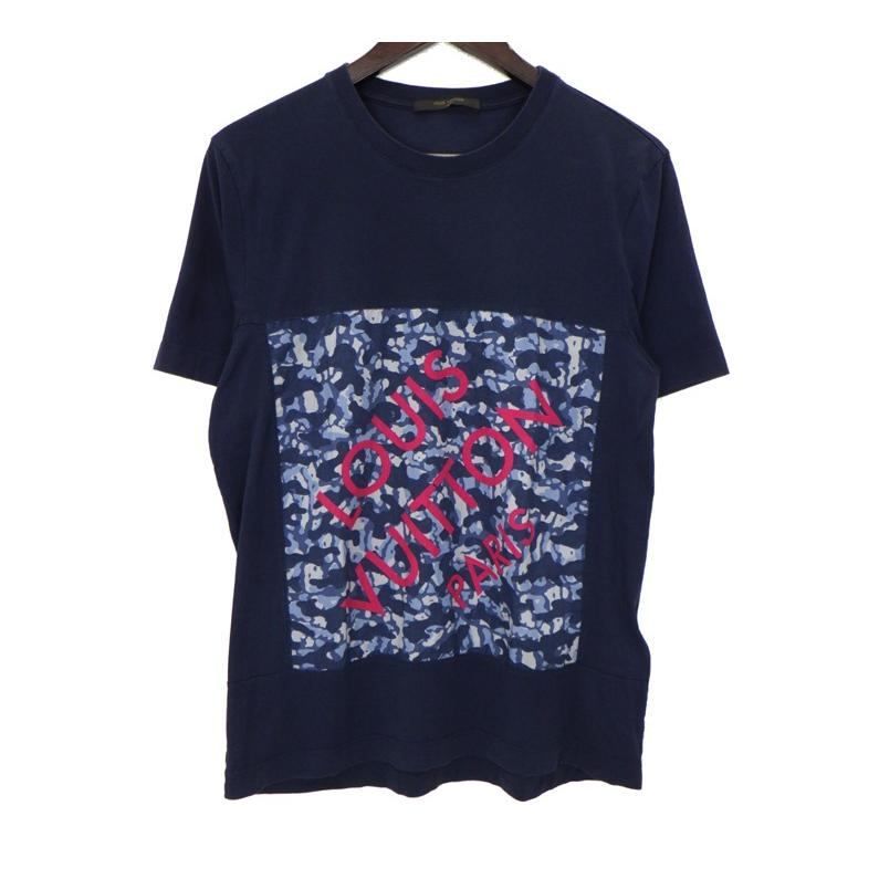 ルイヴィトン LOUIS VUITTON 14SS 【 RM141M H5JR07 JEZ 】 ロゴ 迷彩 デザイン Tシャツ　50014