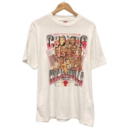 【中古】　ONEITA　Tシャツ　90s vintage　90年代　OLD　半袖　トップス　クルーネック　CICAGO BULLS　1991年ワールドチャンピオン記念　オーバーサイズ　古着　/7309 7,508円