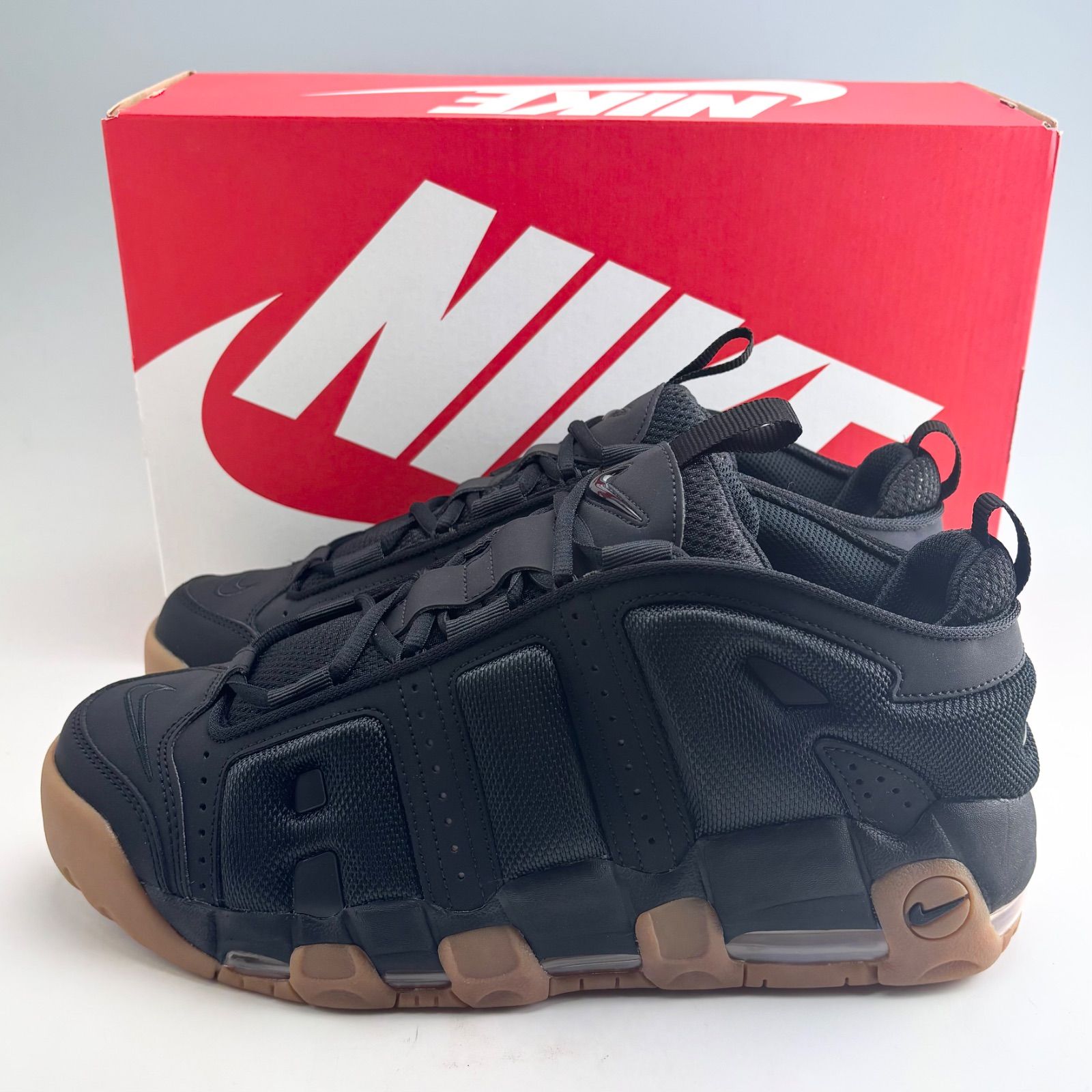未使用品 NIKE AIR MORE UPTEMPO LOW BLACK/GUM FZ3055-003 us11 29cm ナイキ エアモア アップテンポ モアテン ブラック/ガム