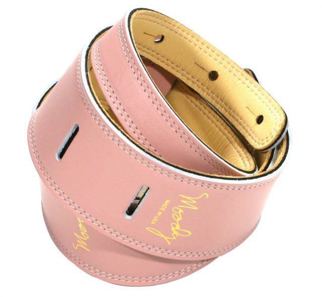 [Moody Leather] Leather Backed Guitar Strap [Standard / 2.5