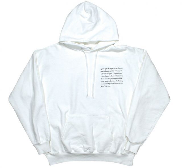 [Tom Killion] Upper Falls, Yosemite Hoodie 2 (White) - トム・キリオン フード, プルオーバー パーカ / アッパー・フォールズ、ヨセミテ