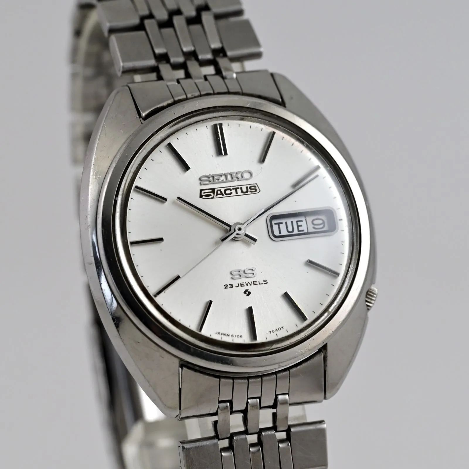 SEIKO 5 Actus SS 23Jewels Automatic Day/Date Ref.6106-7003 1970 