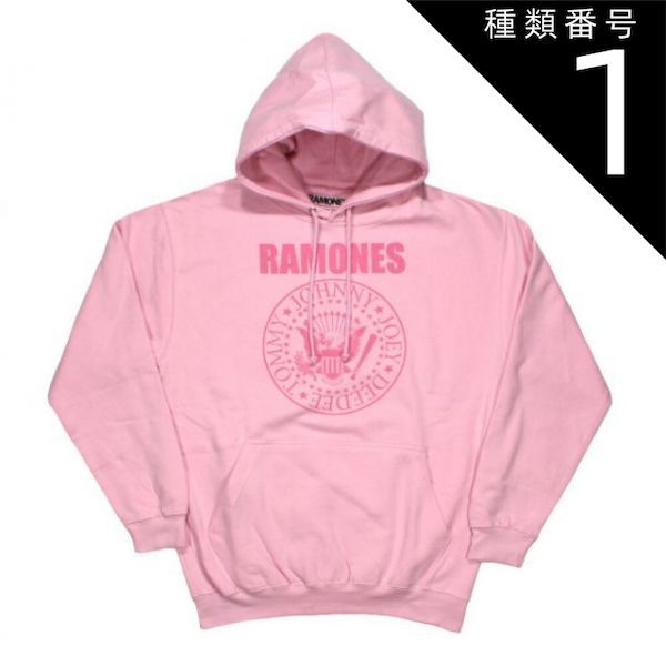 種類1：Small Ramones / Presidential Seal Hoodie 2 (Pink) - ラモーンズ プルオーバー パーカ