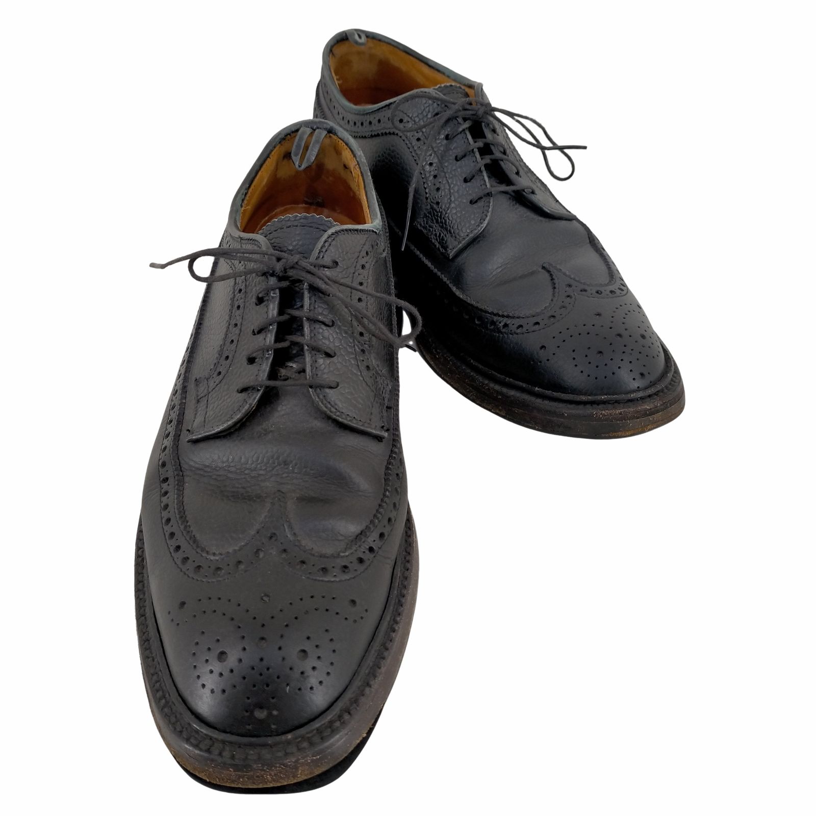 ブラックフリースバイブルックスブラザーズ BLACK FLEECE BY BROOKS BROTHERS USA製 Alden製 グレインレザーウイングチップ シューズ メンズ 7 1/2D