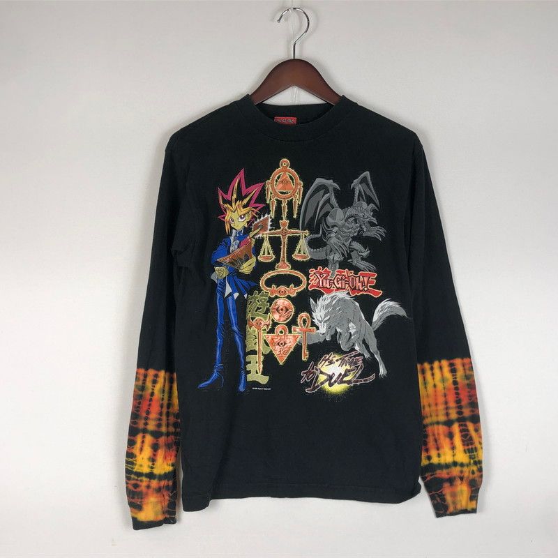 【中古品】 Yu-Gi-Oh ! 遊☆戯☆王 90's LS PRINT TEE 90年代 ロングスリーブ プリント Tシャツ 長袖 トップス 【145-260609-sa-03-tei】