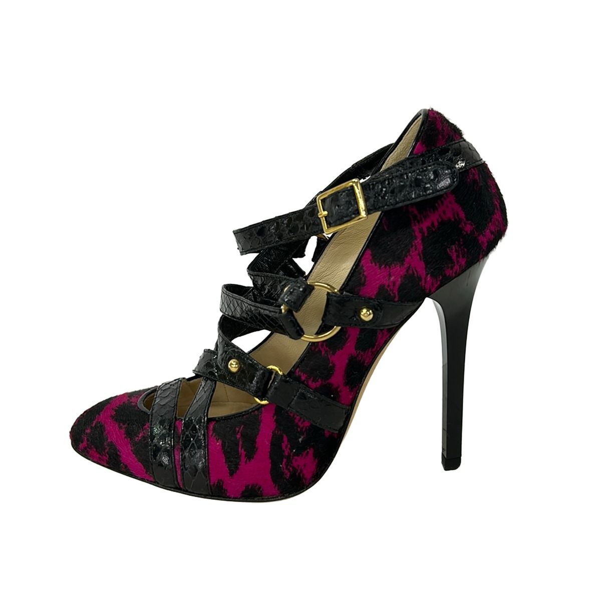 JIMMY CHOO(ジミーチュウ) パンプス 35 レディース - ピンク×黒