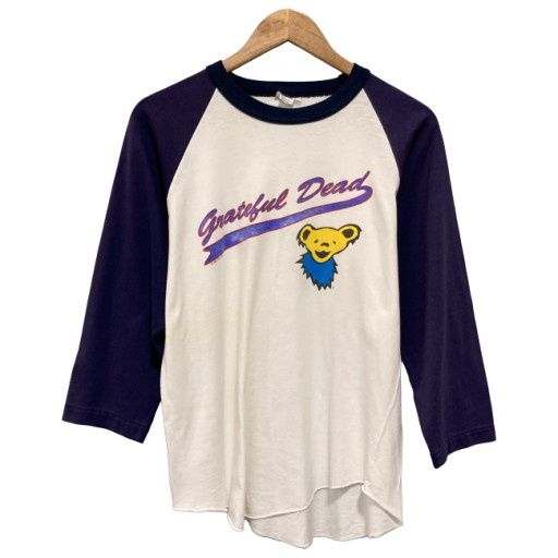 【中古】　Grateful Dead　ラグランTシャツ　90s vintage　90年代　OLD　七分袖　トップス　クルーネック　ダンシングベア　プリント　USA製　古着　/1950