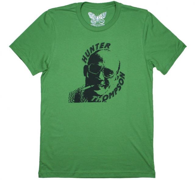 [Worn Free] Hunter S. Thompson / Portrait Tee 2 (Green) - [ウォーン・フリー] ハンター・S・トンプソン Tシャツ