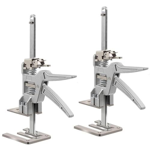 サムコス ジャッキスタンド 2個セット 最大耐荷重200kg アジャスター 定規付 省力アーム ハンドリフティング器具 リフト装置 多機能 家具移動 ツール 修理用 調整器 壁 床 ドア キャビネット 構築 タイル パネル 昇降器 DIY道具 労力節約アーkk