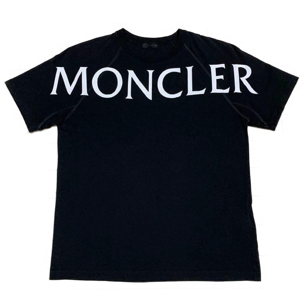 モンクレール　文字ロゴ　ブラック　Tシャツ　M 国内正規品 5S580