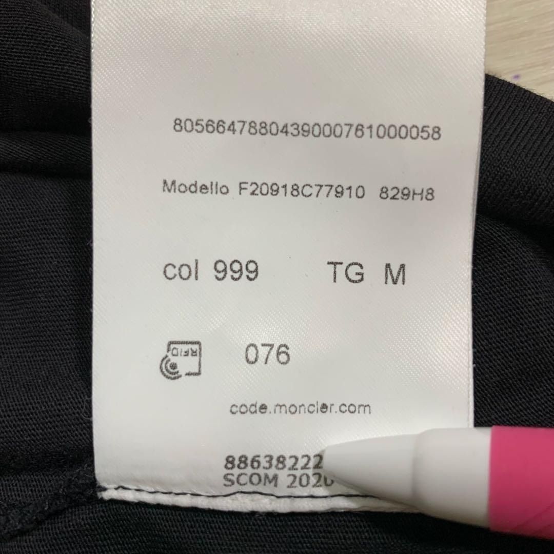 モンクレール ブラックラバーワッペン M 黒 Tシャツ 5S581 - メルカリ