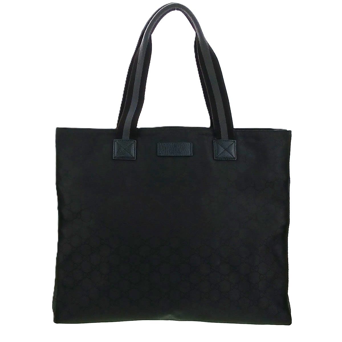 GUCCI グッチ GGナイロン トートバッグ 449178 レディース ナイロン ブラック 中古