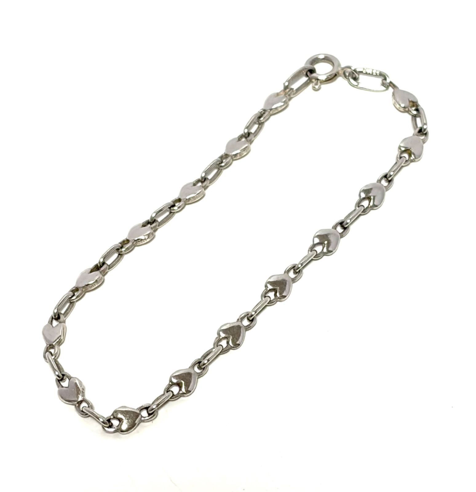 Tiffany&Co. ティファニー Sterling Silver スターリング シルバー 925 パフハート ブレスレット ヴィンテージ 保存袋付 難あり