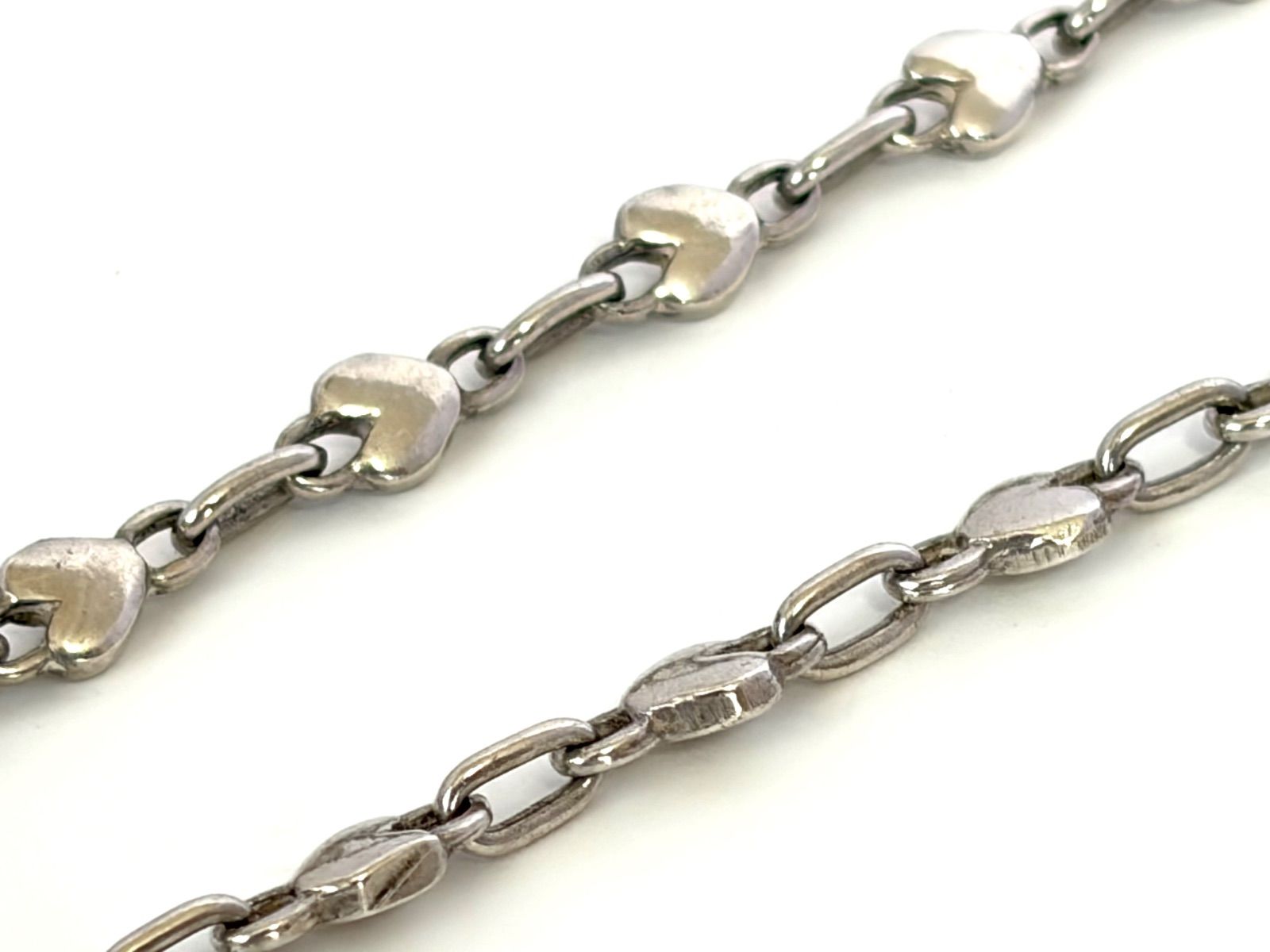 Tiffany&Co. ティファニー Sterling Silver スターリング シルバー 925 パフハート ブレスレット ヴィンテージ 保存袋付 難あり