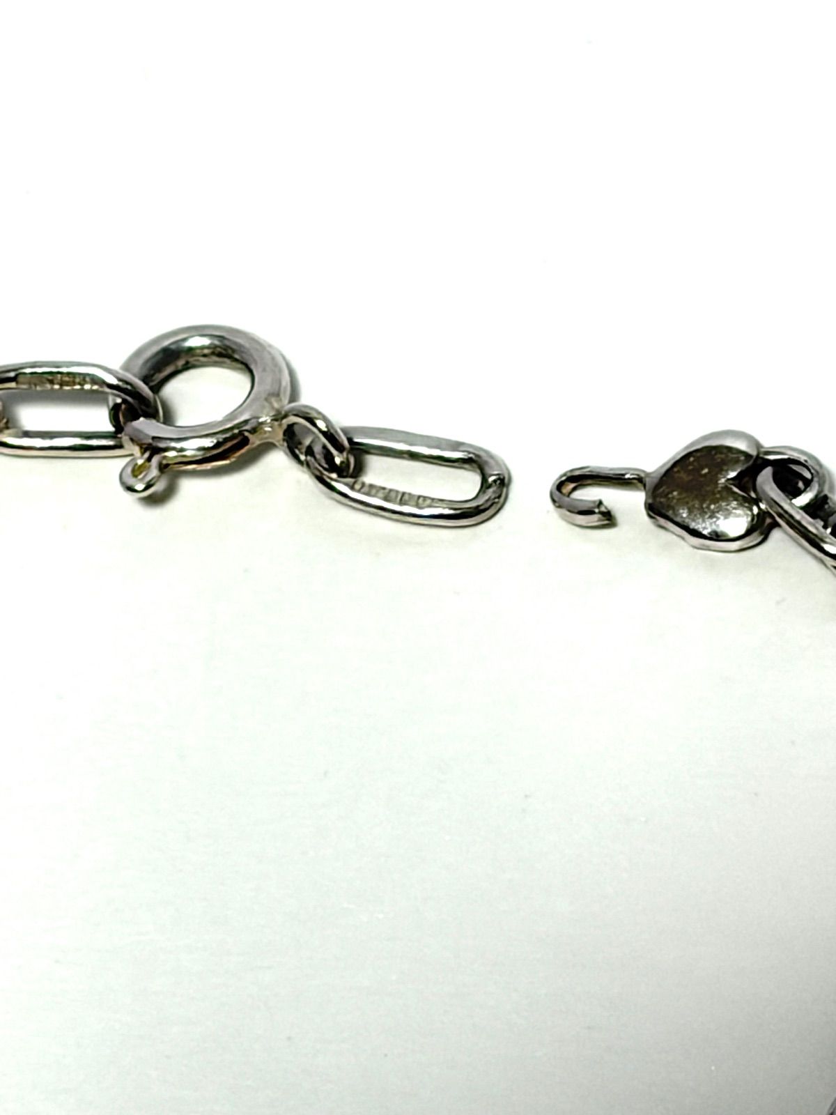 Tiffany&Co. ティファニー Sterling Silver スターリング シルバー 925 パフハート ブレスレット ヴィンテージ 保存袋付 難あり