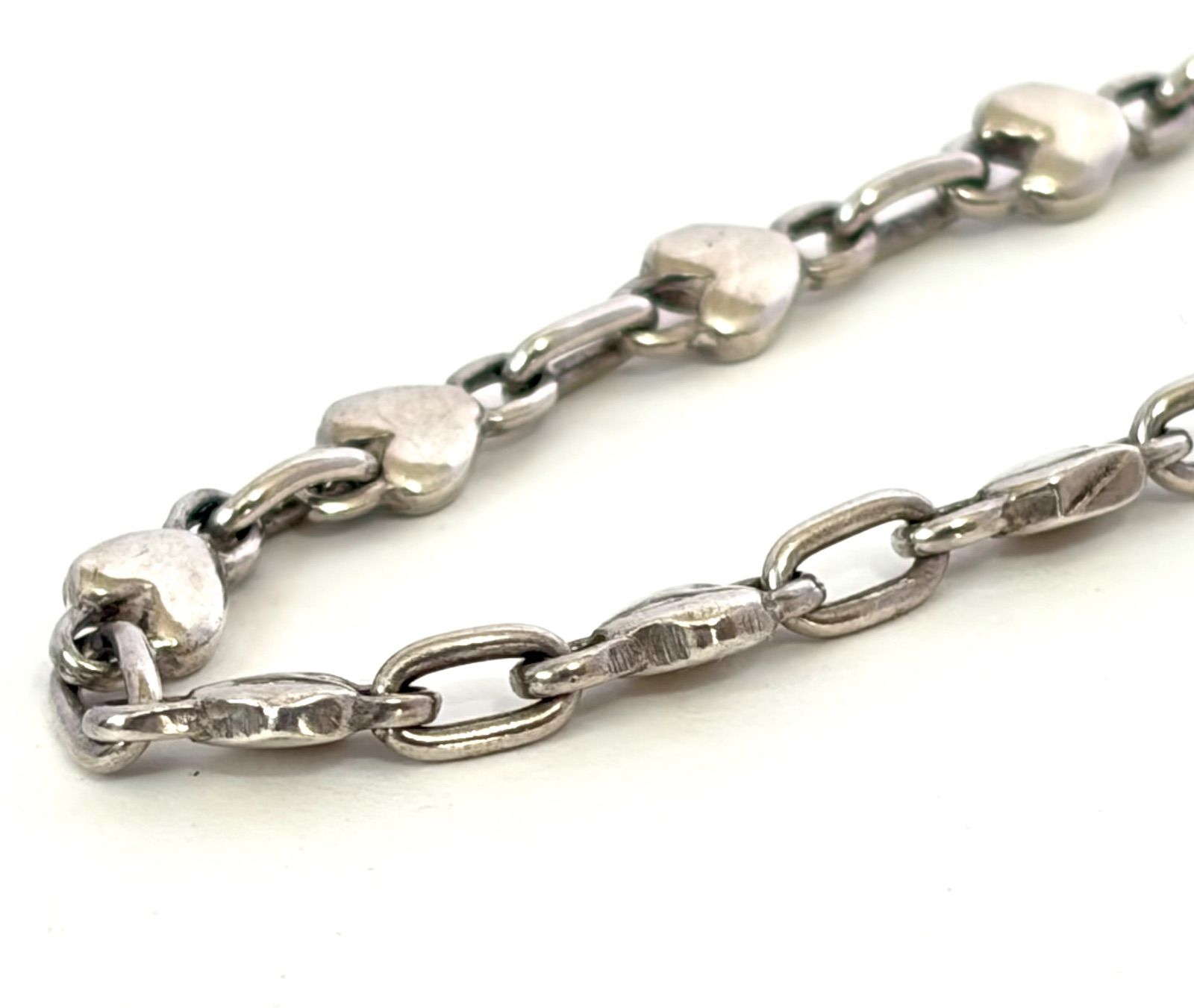 Tiffany&Co. ティファニー Sterling Silver スターリング シルバー 925 パフハート ブレスレット ヴィンテージ 保存袋付 難あり