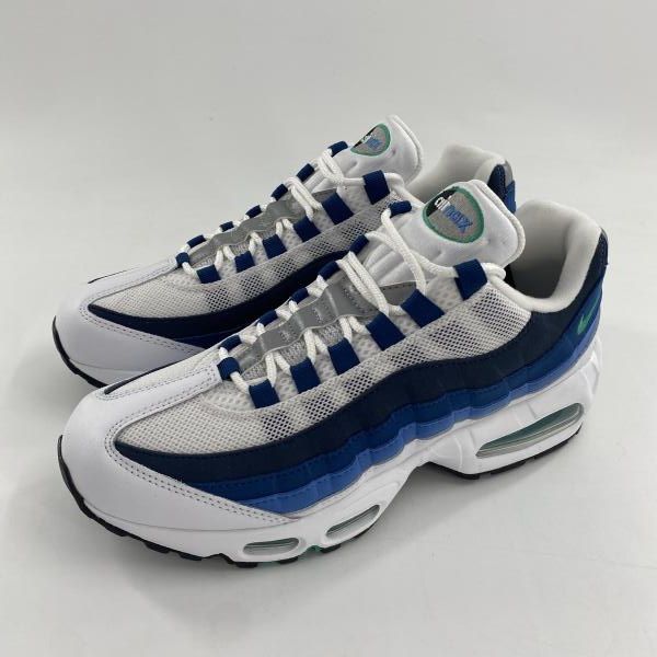 【中古】NIKE Air Max 95 Big Bubble Slate スニーカー 26cm IH7855-100 ホワイト ブルー ネイビー ナイキ[10]