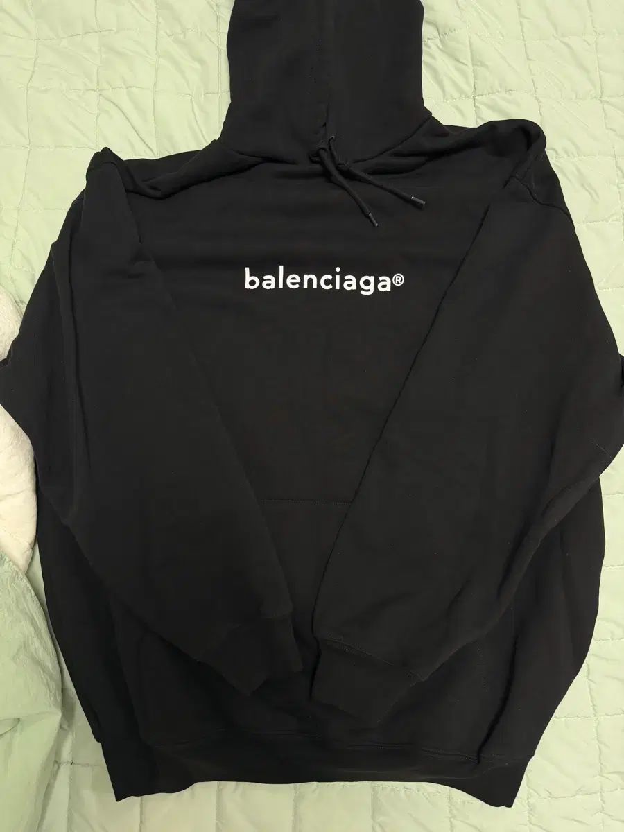 新品級/百貨店購入 バレンシアガ フーディー Tシャツ ブラック M