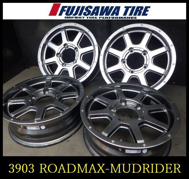 【3903】B送料無料▲ROADMAX-MUDRIDER▲16x5.5J 5穴 139.7 +22▲4本 26103500