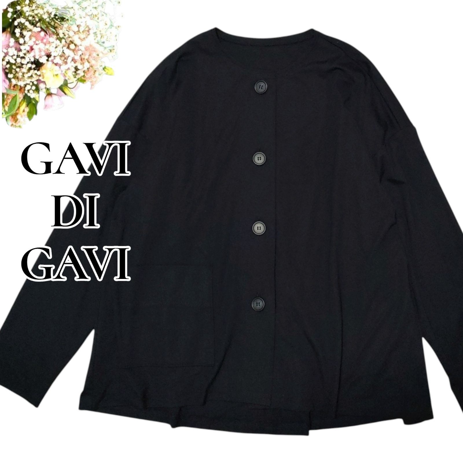 GAVI DI GAVI　シャツ　カーディガン　新品　未使用　ネイビー　薄手　9F