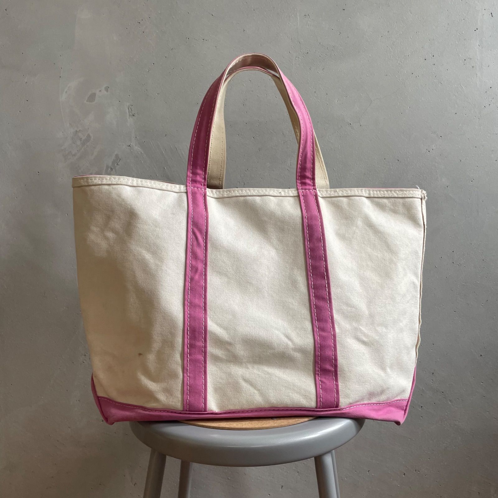L.L.Bean BOAT AND TOTE トートバッグ USA製（ピンク）