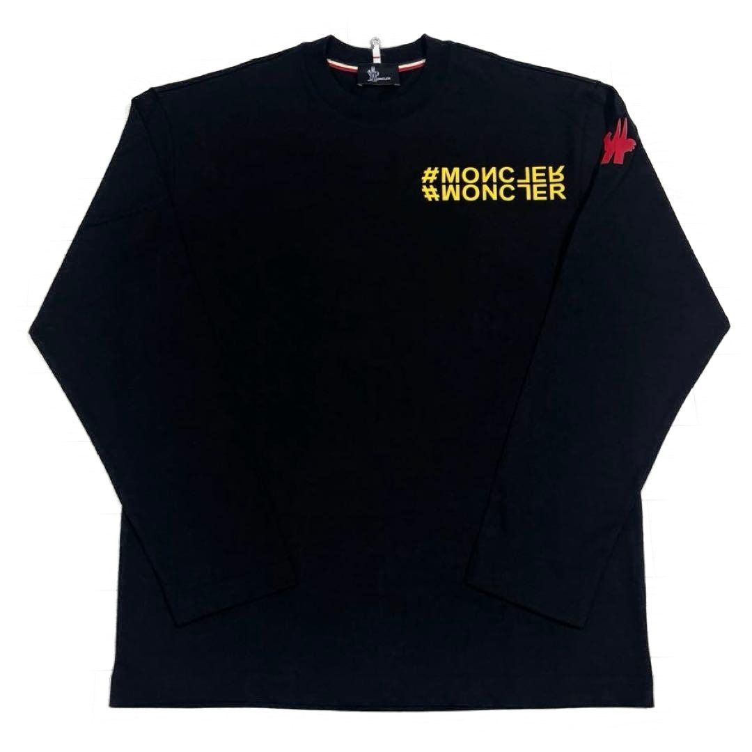 モンクレール グルノーブル ブラック M 長袖Tシャツ 5S584 - メルカリ