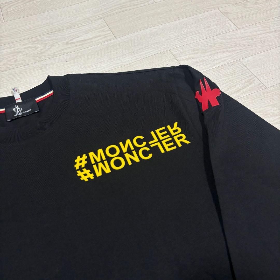 モンクレール グルノーブル ブラック M 長袖Tシャツ 5S584 - メルカリ