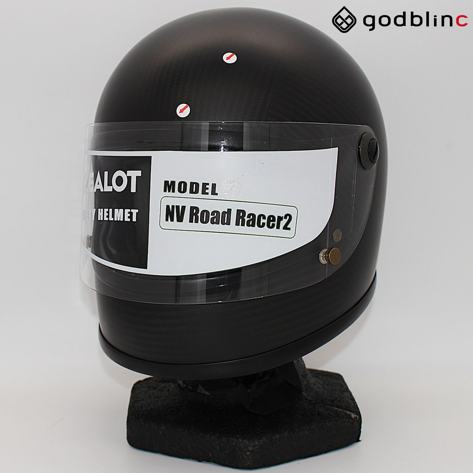 ZEALOT　 NV Road Racer ロードレーサー CARBON HYBRID STD MATT/BLACK　Lサイズ　NVC0011　フルフェイスヘルメット 13,392円
