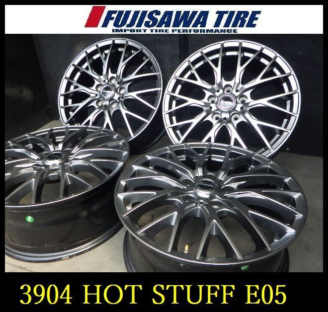 【3904】B送料無料▲HOT STUFF Exceeder E05▲17x7.0J 5穴 114.3 +48▲4本 26103502
