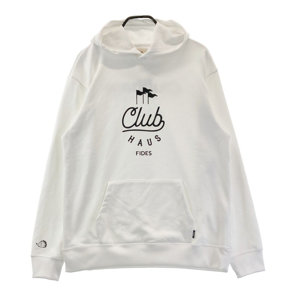 サイズ：XL FIDES GOLF フィデスゴルフ ×CLUBHAUS スウェットパーカー ホワイト系 [240101712964] ゴルフウェア メンズ ストスト