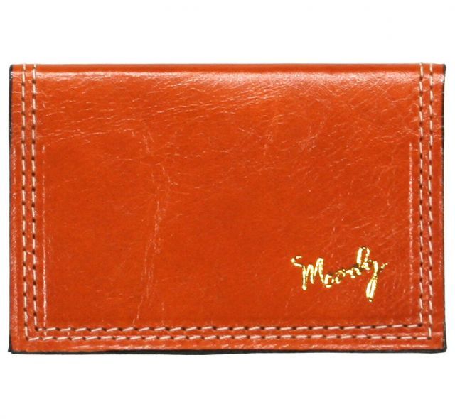 [Moody Leather] Leather Wallet (Burnt Orange / Cream) - ムーディー・レザー・ウォレット
