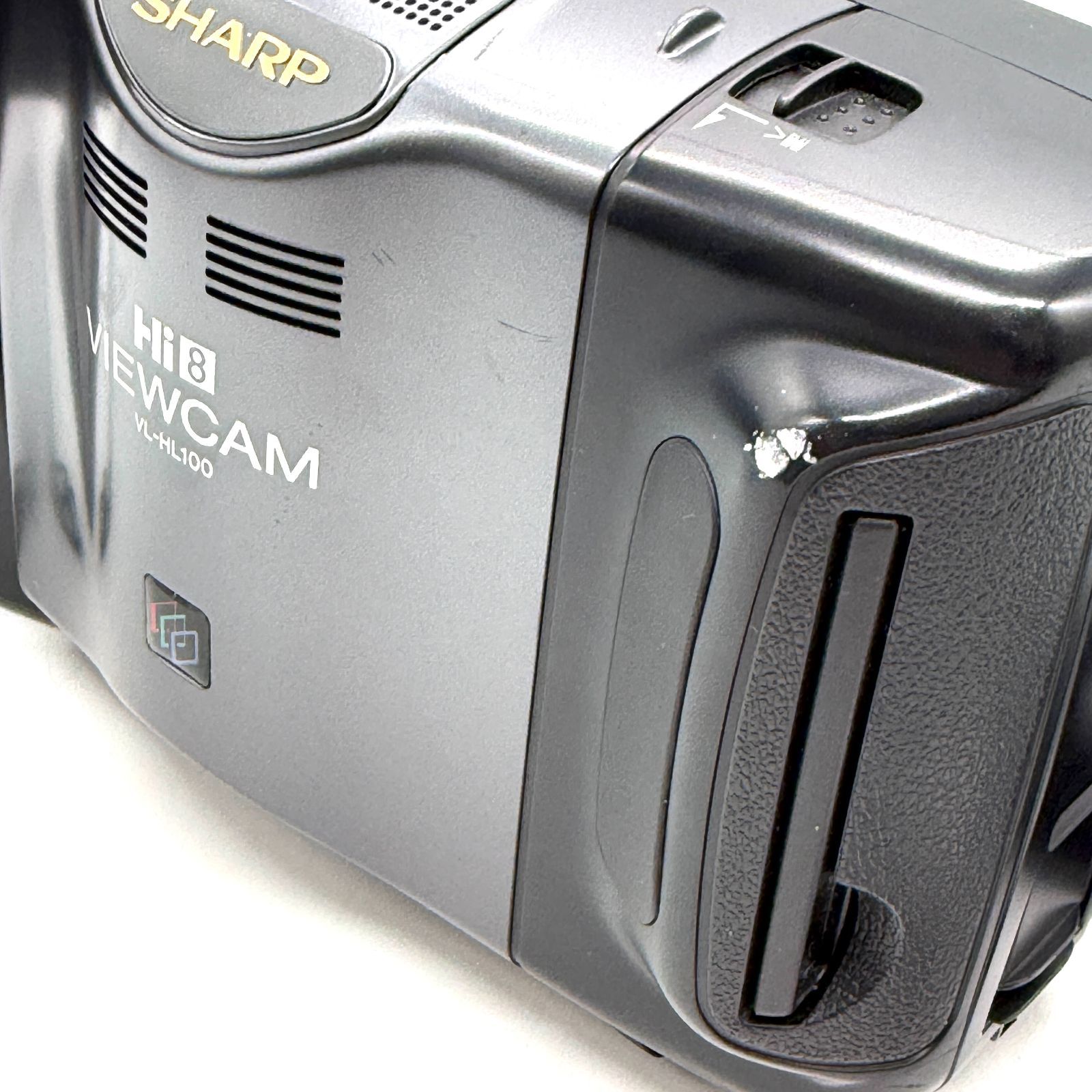 SHARP シャープ Hi8方式 8ミリビデオカメラ「VIEWCAM VL-HL100」オプションセット 昭和レトロ 通電確認済み
