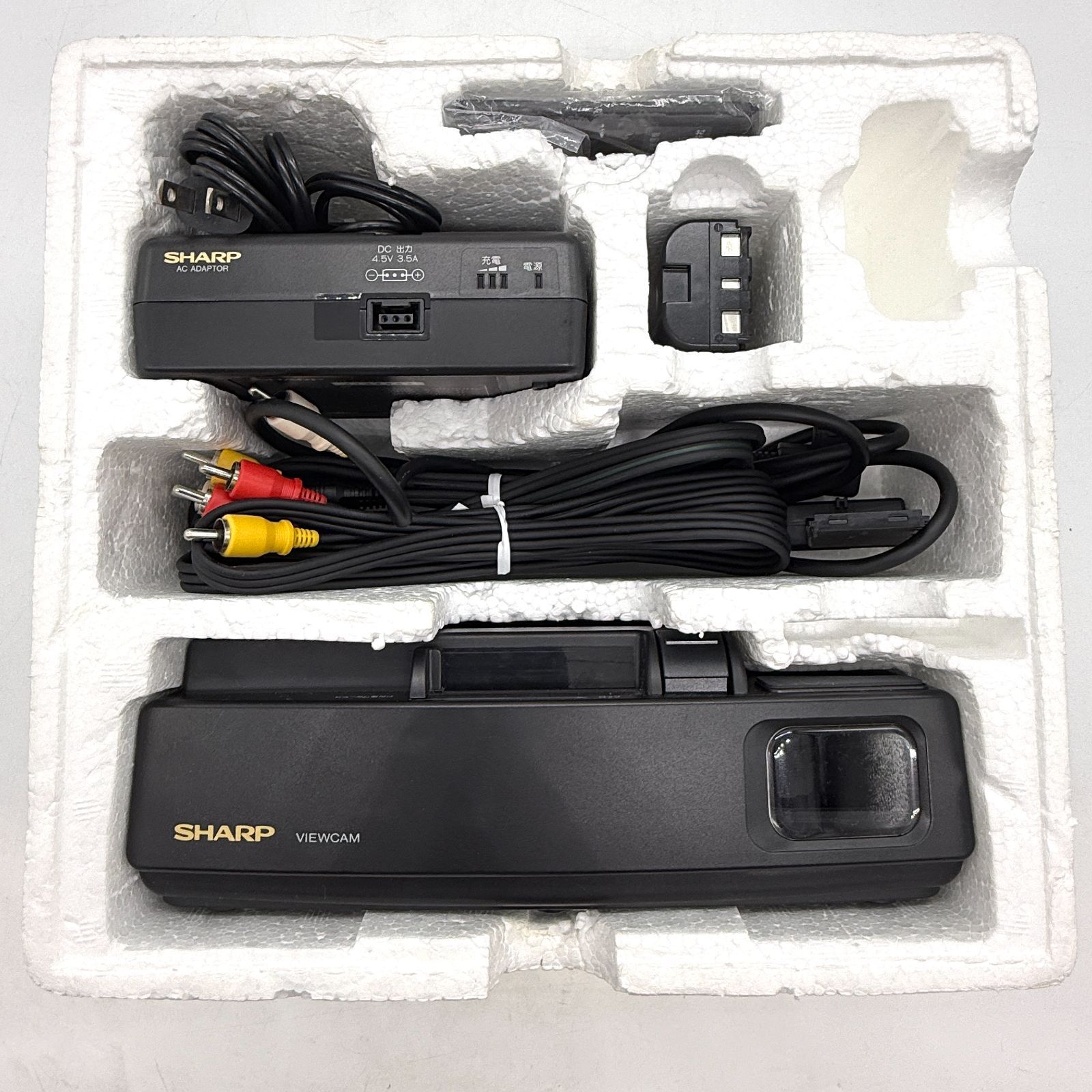 SHARP シャープ Hi8方式 8ミリビデオカメラ「VIEWCAM VL-HL100」オプションセット 昭和レトロ 通電確認済み