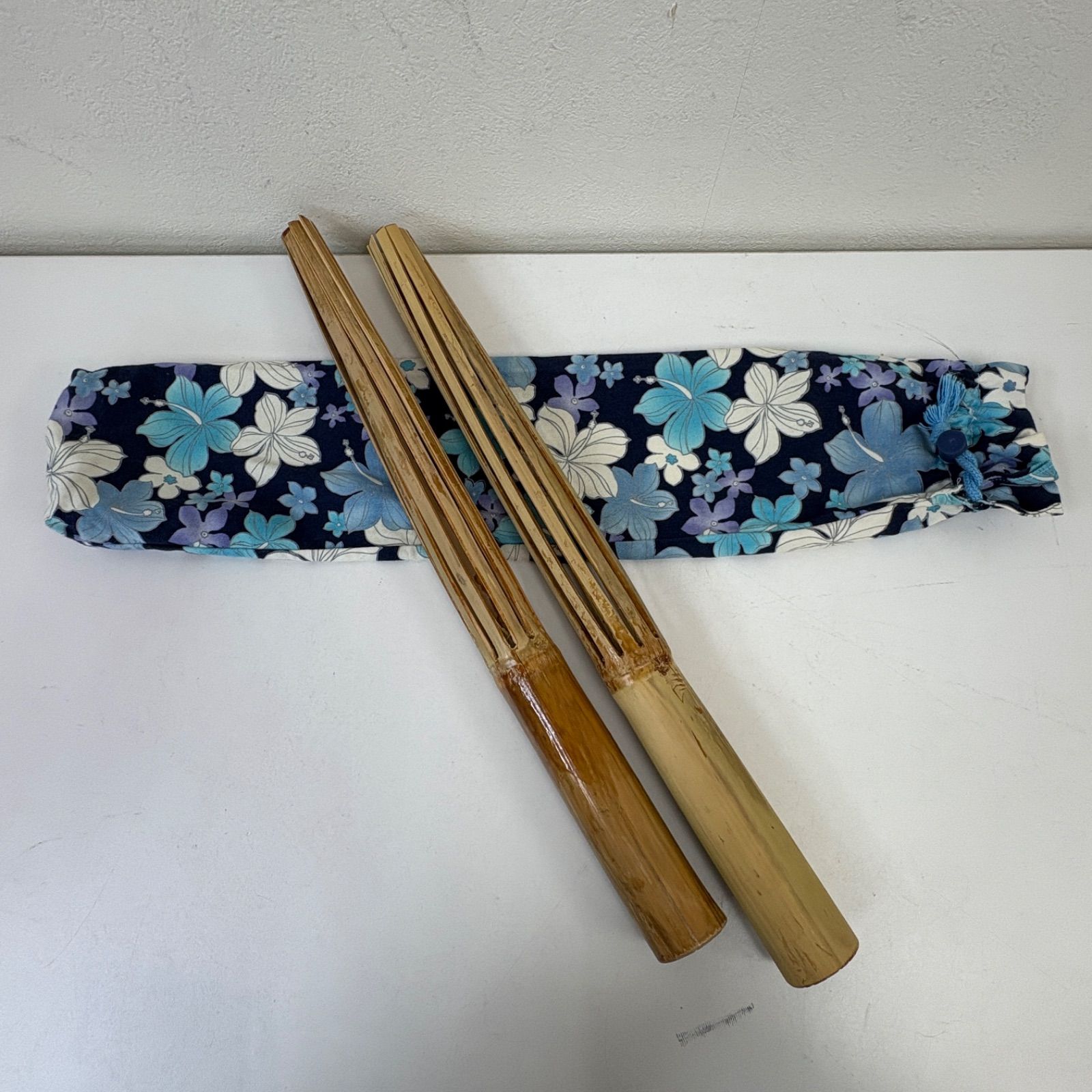 푸이 리훌라 댄스 약 45cm 대나무 하와이안 포크 타악기 (케이스 포함)