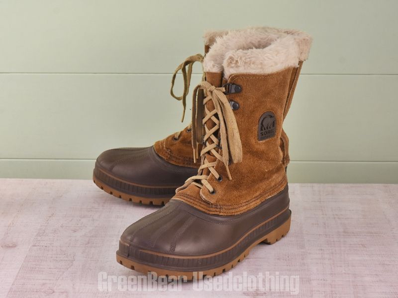 E730 USA製 SOREL ビンテージ スノーブーツ 茶 メンズ 7 25cm
