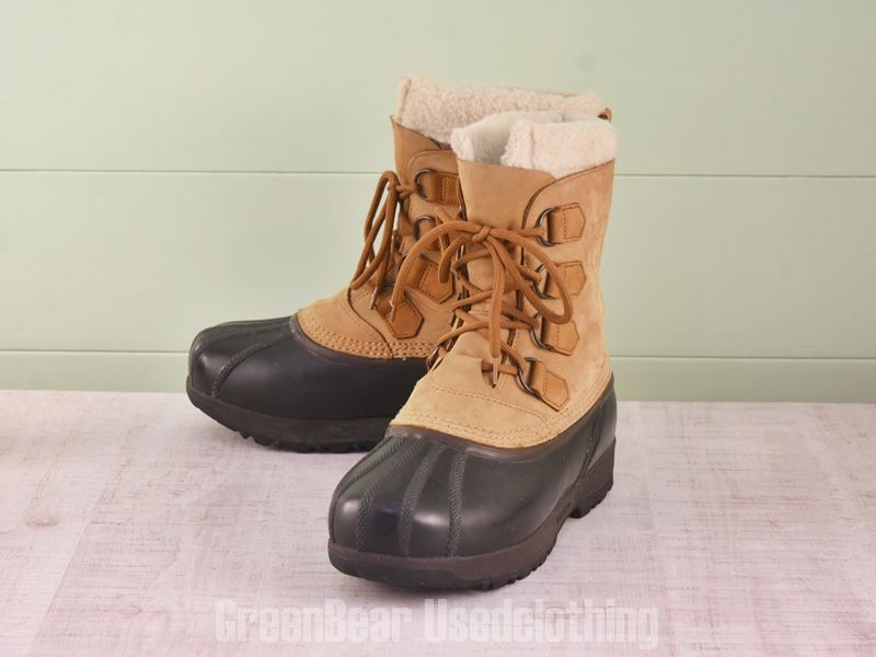 E734 メンズ SOREL スノーブーツ 茶 25.5cm