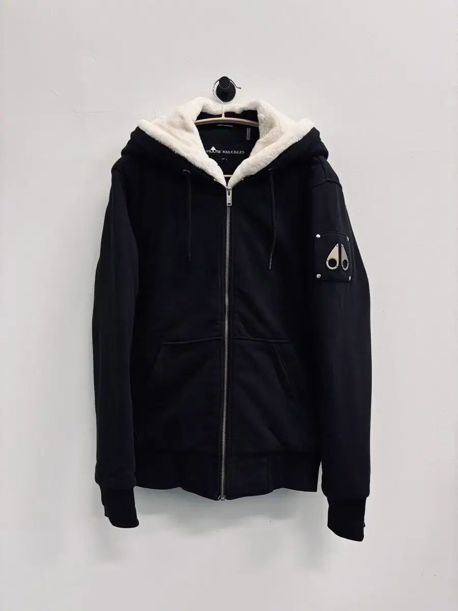 MOOSE KNUCKLES ムースナックルズ Bunny セーター シルバー ジップアップ