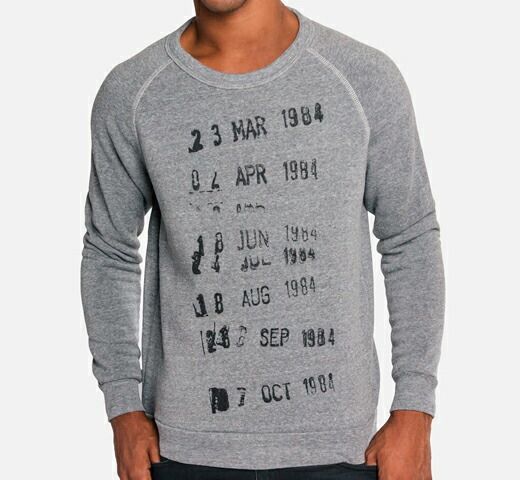 [Out of Print] Library Stamp Sweatshirt (Grey) - [アウト・オブ・プリント] ライブラリー・カード スウェットシャツ