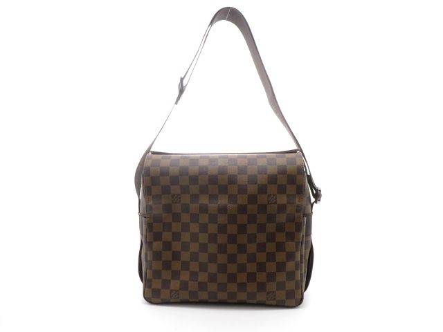 LOUIS VUITTON ルイ・ヴィトン バッグ ナヴィグリオ ダミエ N45255 ショルダーバッグ ダミエキャンバス ブラウン レディース【中古】437