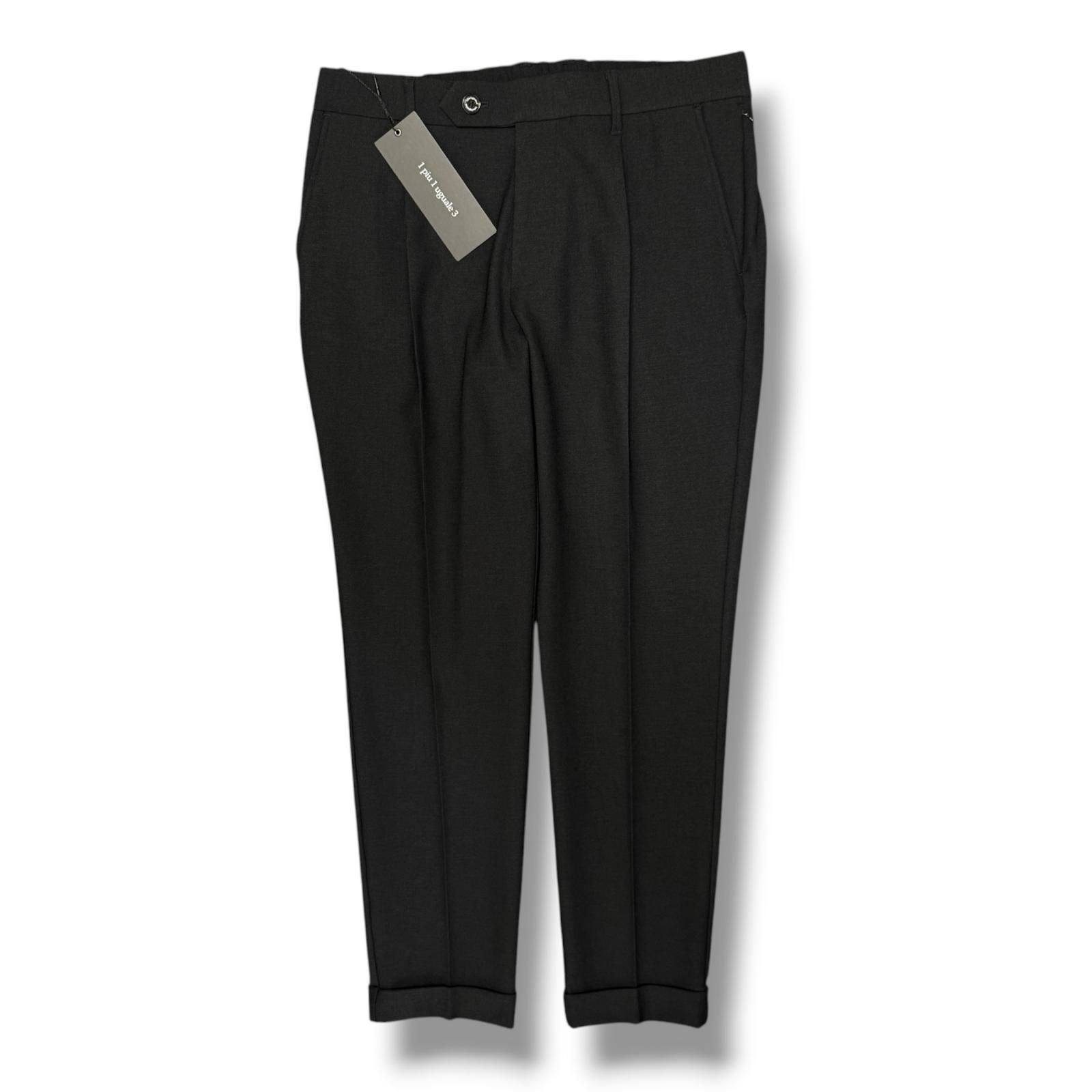 参考上代88000円 未使用 1piu1uguale3 Del Piero / GRANVIA RELAXED SLACKS デルピエロ グランヴィアリラックススラックス パンツ ウノピュウノウグァーレトレ MDP013-POE553 ブラック V