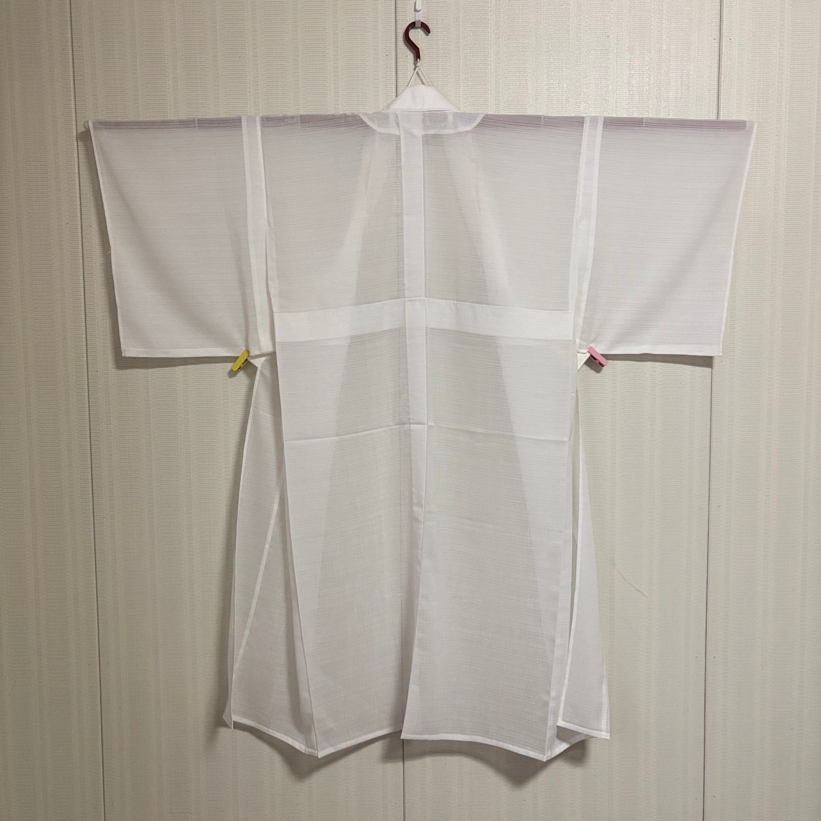 美品 色無地 夏着物 フルセット 身丈160.5 グリーン 薄緑 名古屋帯 