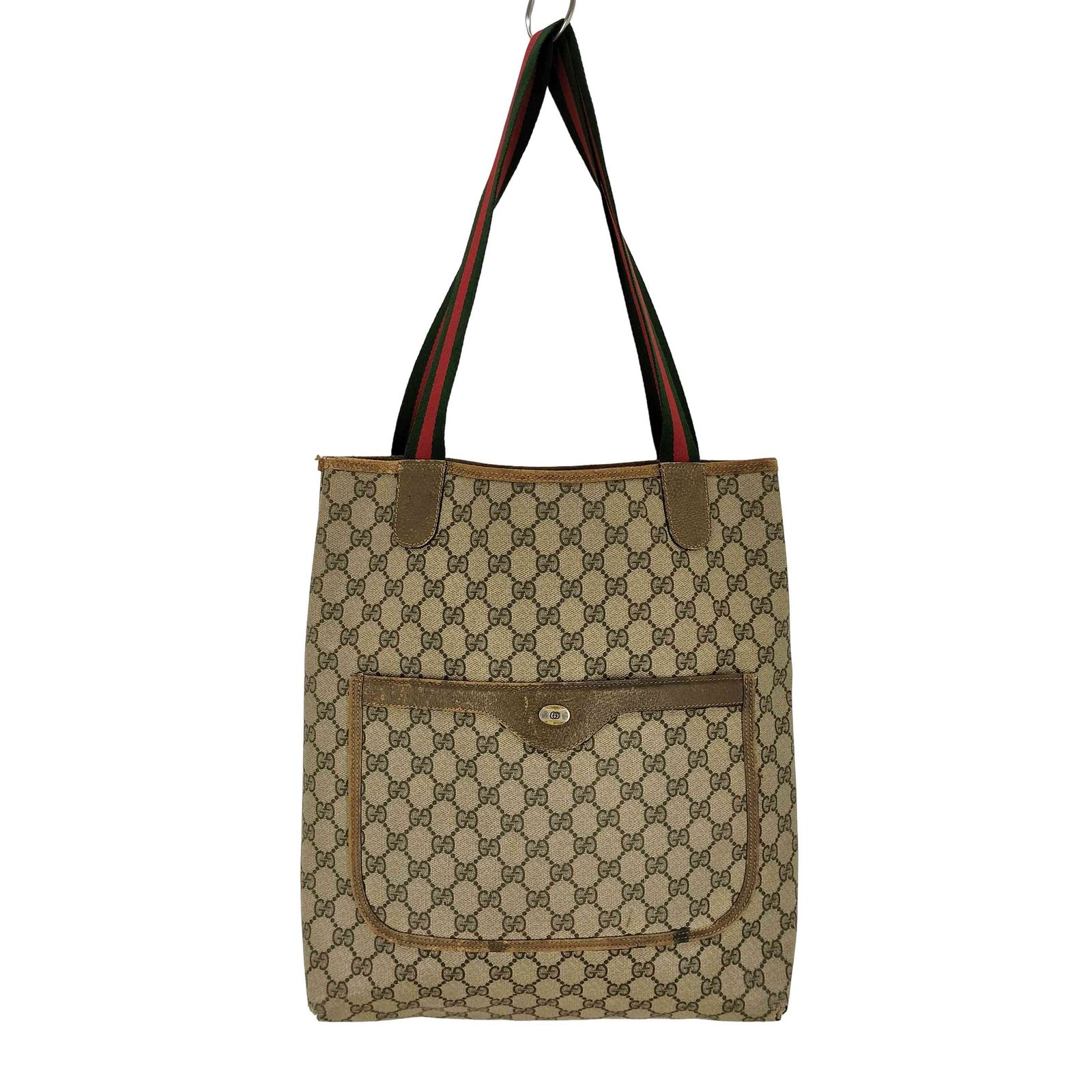 グッチ GUCCI OLD オールド GGスプリーム シェリーライン トートバッグ レディース 表記無