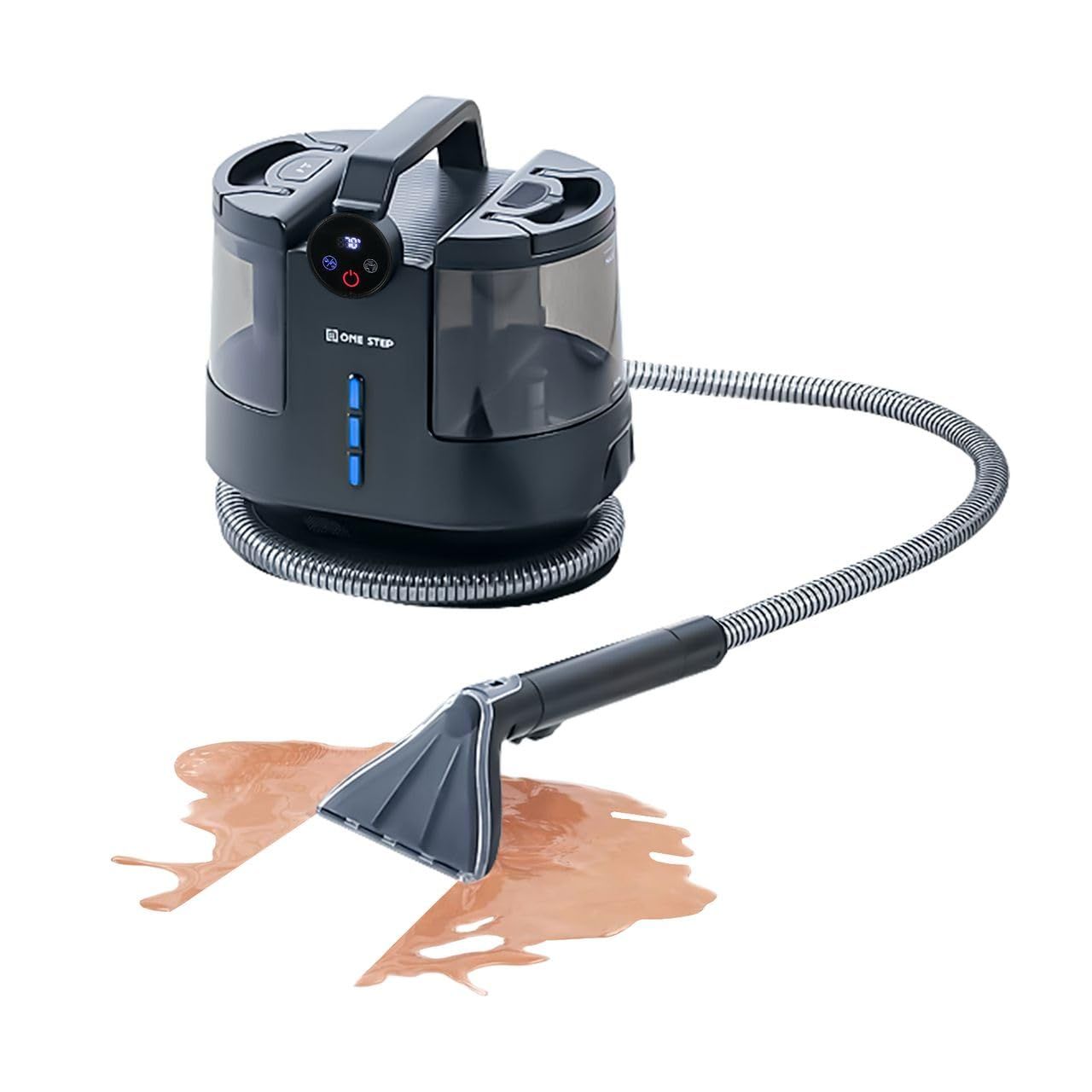 【高温スチームで、除菌。】 ONE STEP カーペットクリーナー スチーム式 加熱式 カーペット洗浄機 布洗浄機 染み抜き ソファクリーナー 絨毯クリーナー 大容量Ju