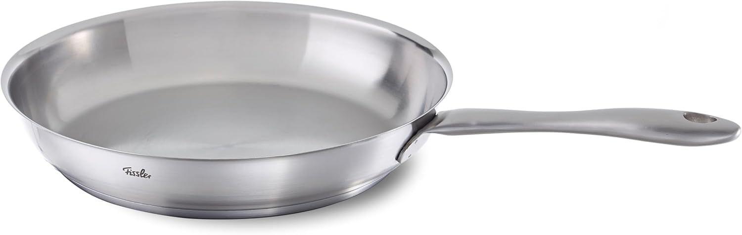 フィスラー フライパン 24cm カターニャ (2~3人用 / ガス IH 対応/オーブン 食洗機 対応) ステンレス オールステンレス (深型/熱に強い/こげつかない) シルバー Fissler 【日本正規販売品】081-353-24-100Ju