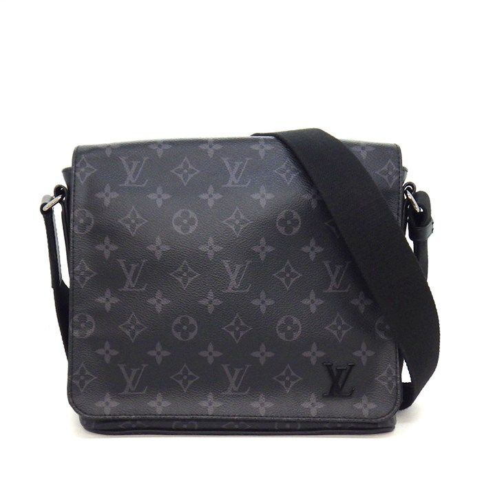 ルイ・ヴィトン LOUIS VUITTON ショルダーバッグ ディストリクト PM M44000 2020年 モノグラムエクリプスキャンバス レザー 【中古】