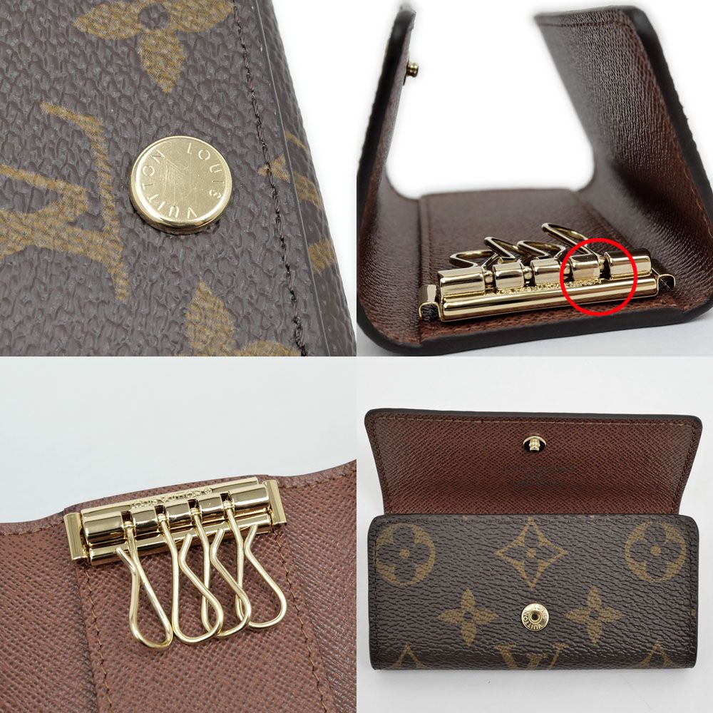 【名東】ルイヴィトン キーケース ミュルティクレ 4 M69517 RFID モノグラム レザー 革小物 メンズ レディース