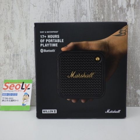 Marshall ワイヤレス ポータブル 防水 スピーカー Willen II ブラック